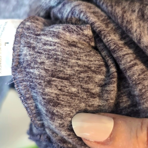 Apana Cowl Neck Drawstring Sweater Purple Size Large - Picture 7 of 11